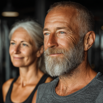 Група людей виконує м'які фізичні вправи